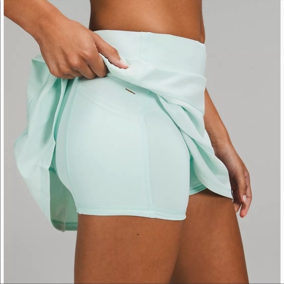 🌿LULULEMON PACE RIVAL SKIRT/SKORT TALL-DELICATE MINT-8🌿 - Picture 5 of 13